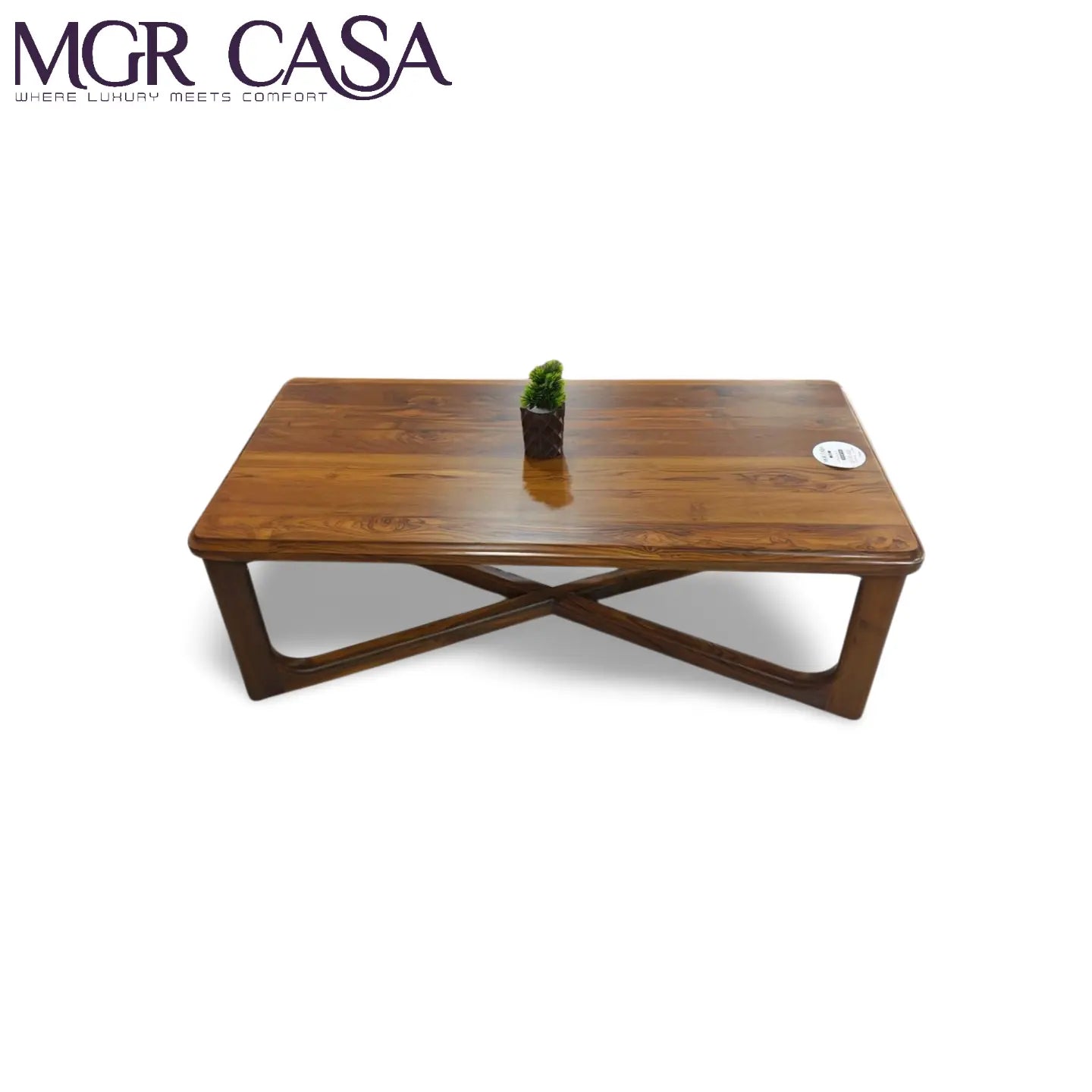MGR INDIAN VALSADI SAAG (TEAK WOOD) RECTENGAL CENTER TABLE MGR CASA