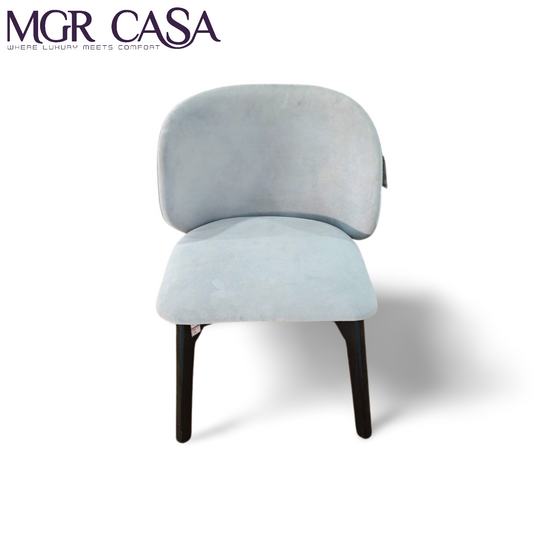 MGR TEAK WOOD FRAME CUSTOMIZABLE SPINE COMFORT DINING CHAIR