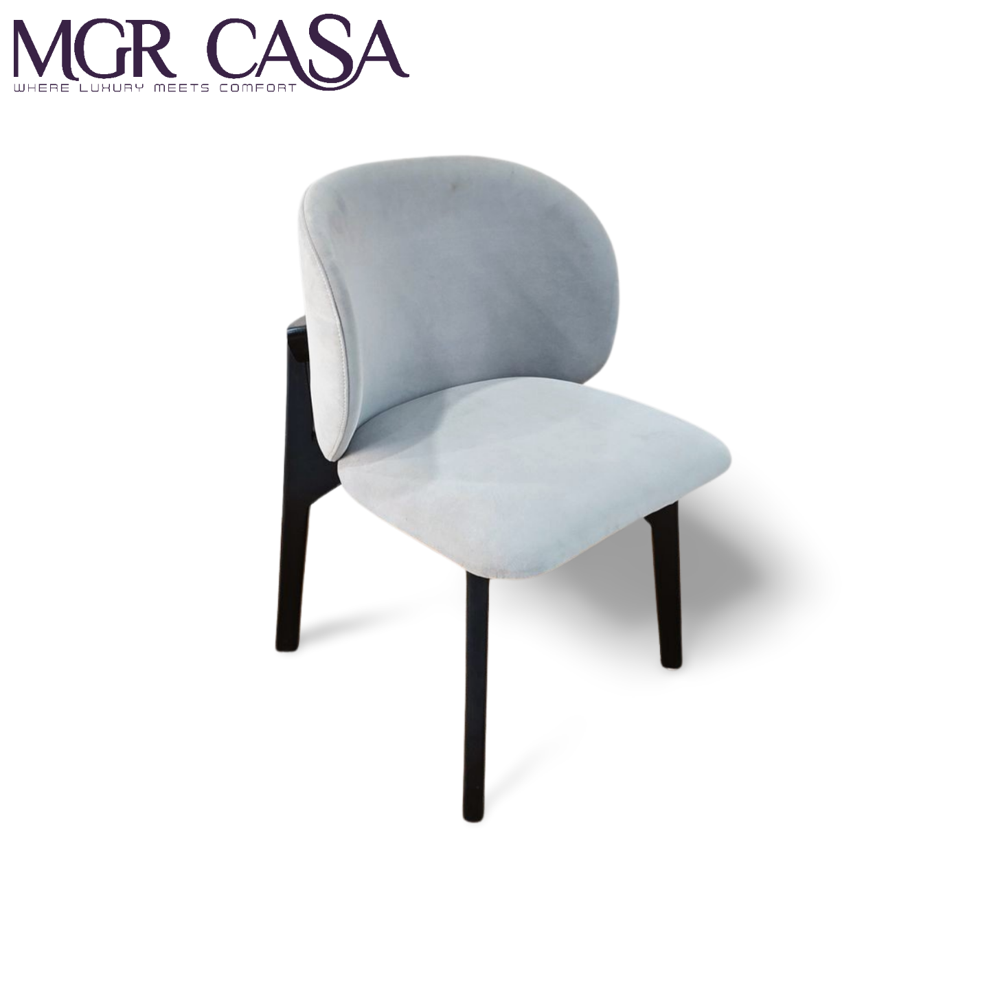 MGR TEAK WOOD FRAME CUSTOMIZABLE SPINE COMFORT DINING CHAIR