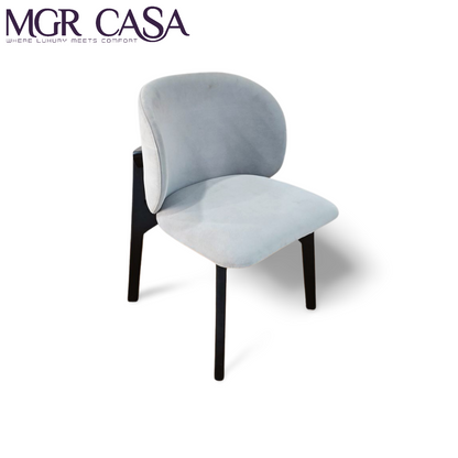 MGR TEAK WOOD FRAME CUSTOMIZABLE SPINE COMFORT DINING CHAIR