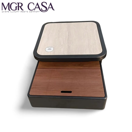 MGR SQUARE WOODEN UNIQUE DESIGN SET OF TWO CENTER TABLE SET MGR CASA