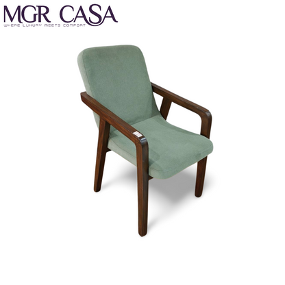 MGR TEAK WOOD FRAME CUSTOMIZABLE COMFY DINING CHAIR
