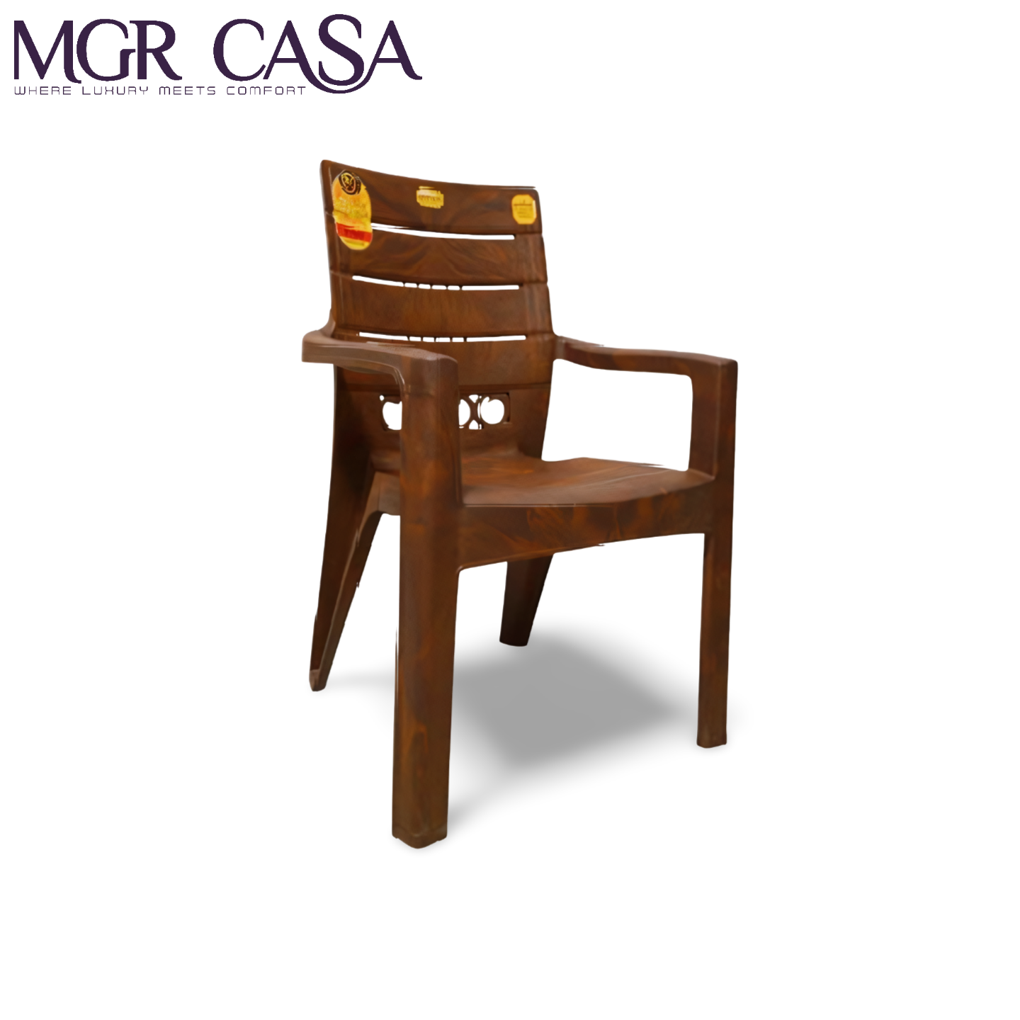 MGR BOXER WOOD BROWN CHAIR WITH 3 YEAR OF GARANTY