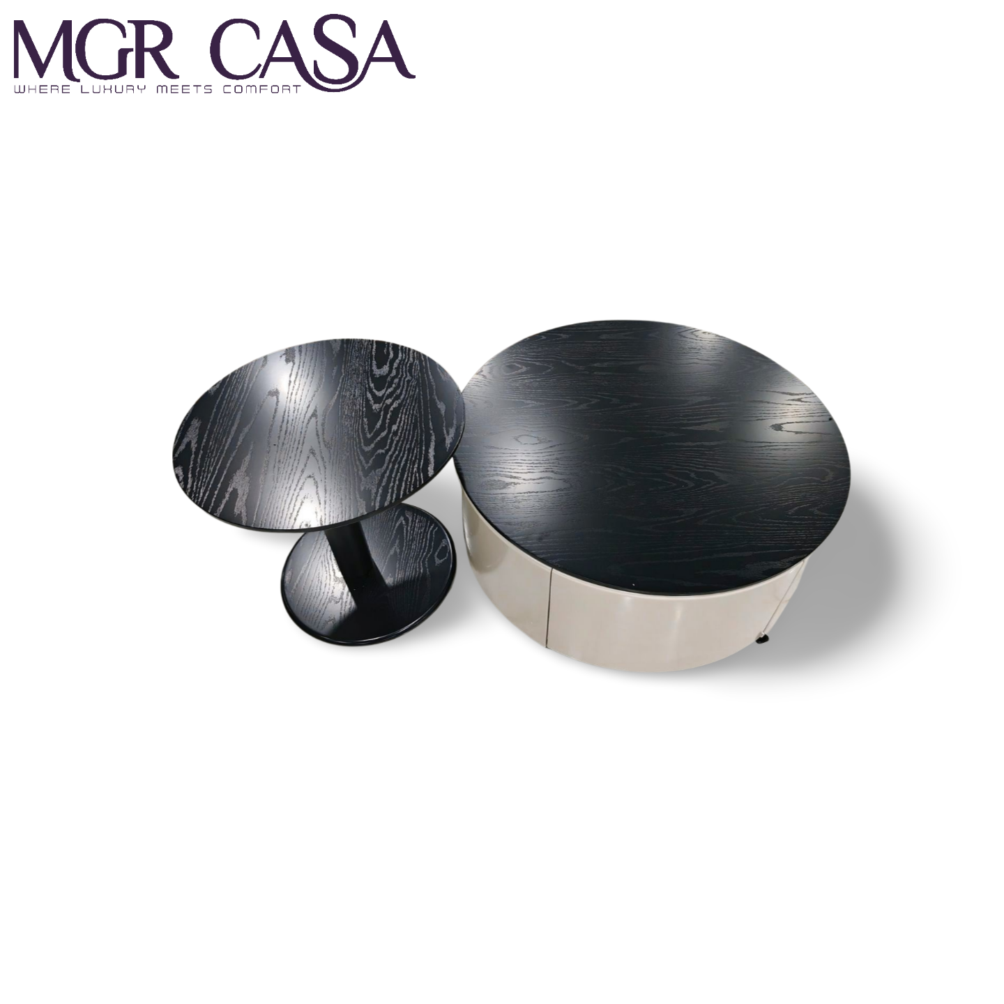 MGR WOODEN TOP, ENGINEERING WOOD BASE, TWO PIECE CENTER TABLE
