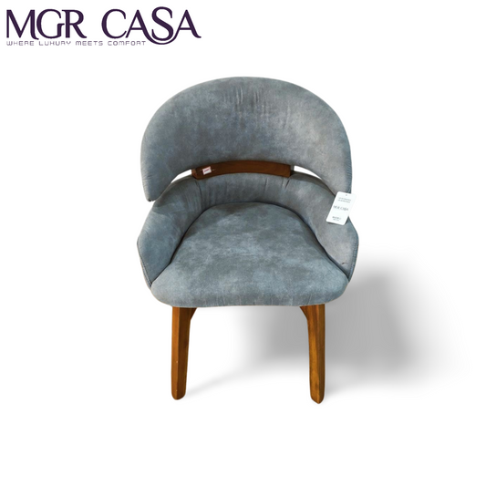 MGR TEAK WOOD FRAME CUSTOMIZABLE FANCY LOOK BACK REST DINING CHAIR