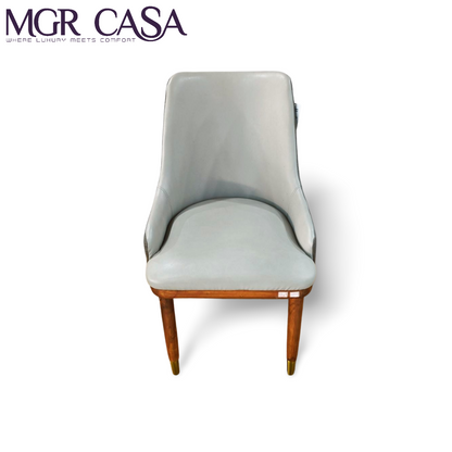 MGR TEAK WOOD FRAME CUSTOMIZABLE HIGH BACK DINING CHAIR