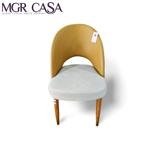 MGR TEAK WOOD FRAME CUSTOMIZABLE FANCY LOOK DINING CHAIR