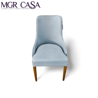 MGR TEAK WOOD FRAME CUSTOMIZABLE HIGH BACK DINING CHAIR