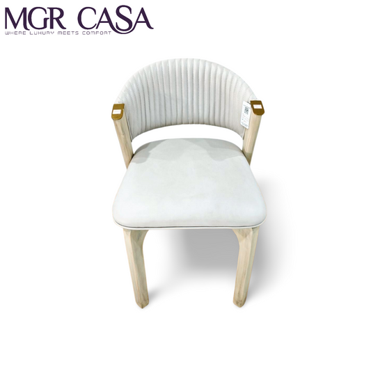 MGR TEAK WOOD FRAME CUSTOMIZABLE  FANCY LOOK DINING CHAIR