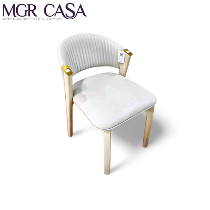 MGR TEAK WOOD FRAME CUSTOMIZABLE  FANCY LOOK DINING CHAIR