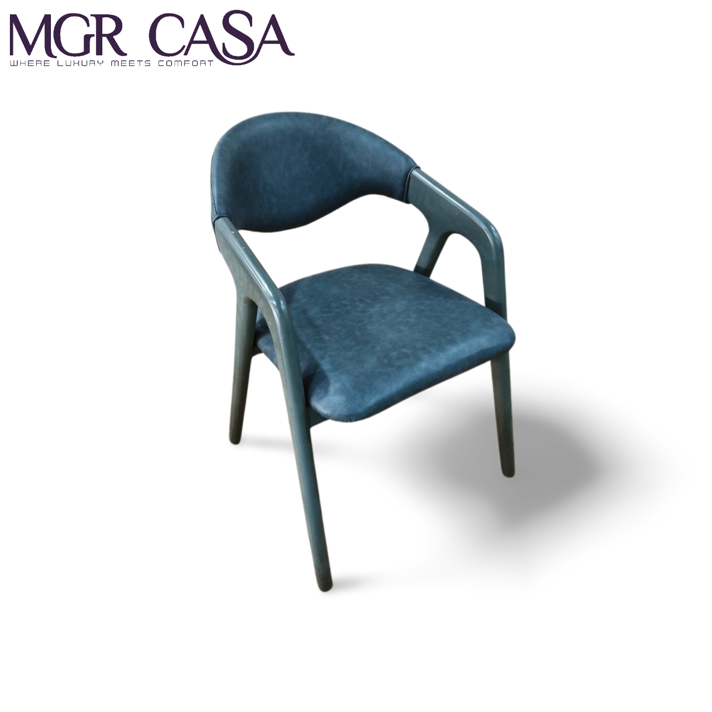 MGR TEAK WOOD FRAME CUSTOMIZABLE  ARM REST FANCY LOOK DINING CHAIR