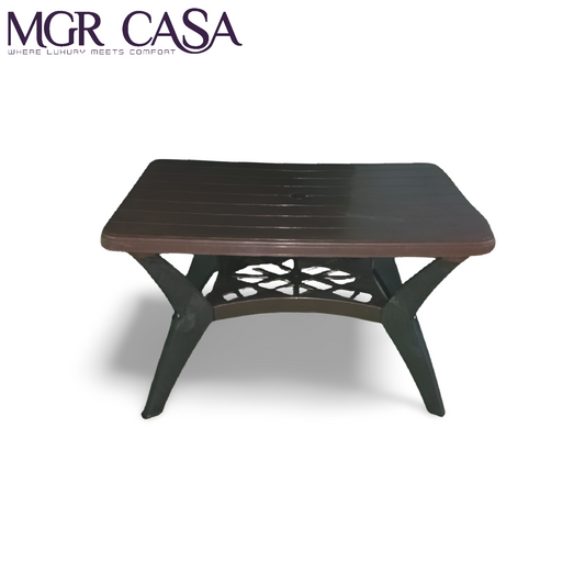 MGR CROSS LEG BROWN DINING TABLE