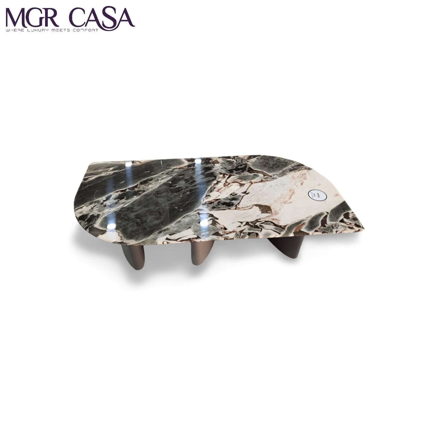 MGR MARBLE TOP WOODEN VASE CENTER TABLE