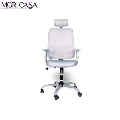 MGR RIO GREY HIGH BACK MESH OFFICE CHAIR
