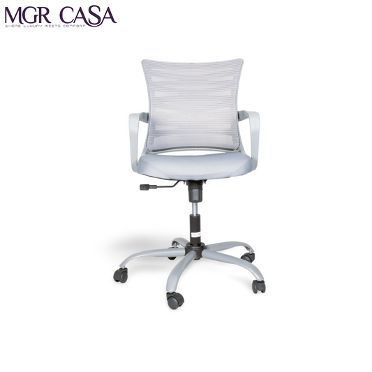 MGR ZIGZAG GREY MID-BACK MESH OFFICE CHAIR