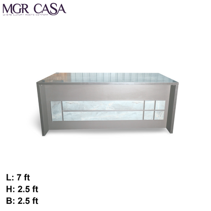MGR UV COATED ENGINEERING WOOD TOP SIZE CUSTUMIZABLE OFFICE TABLE