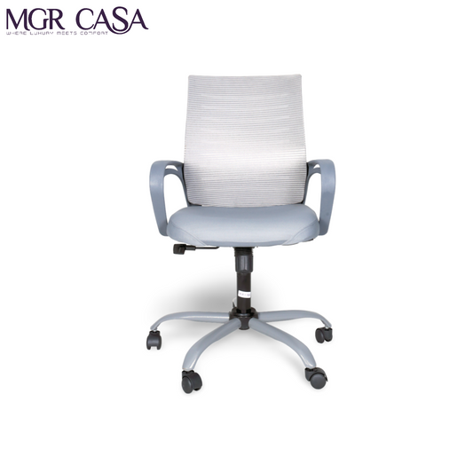 MGR DELTA GREY MID-BACK MESH OFFICE CHAIR