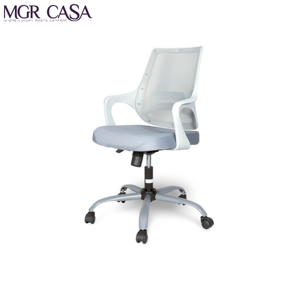 MGR MONO GREY MID-BACK MESH OFFICE CHAIR