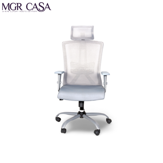 MGR EAFFILE GREY HIGH BACK MESH OFFICE CHAIR