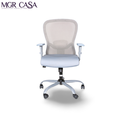 MGR BUTTERFLY GREY MID BACK MESH OFFICE CHAIR