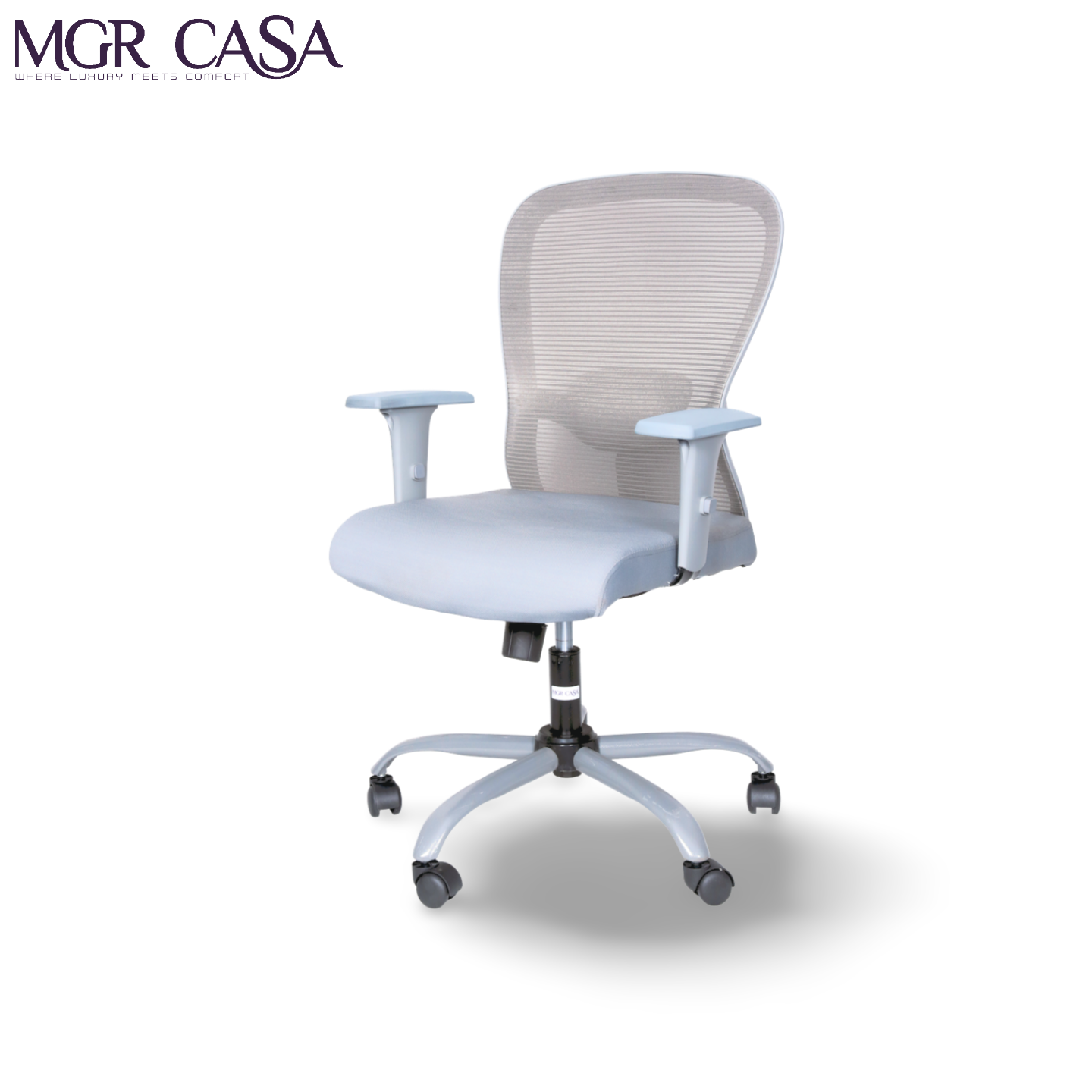 MGR BUTTERFLY GREY MID BACK MESH OFFICE CHAIR