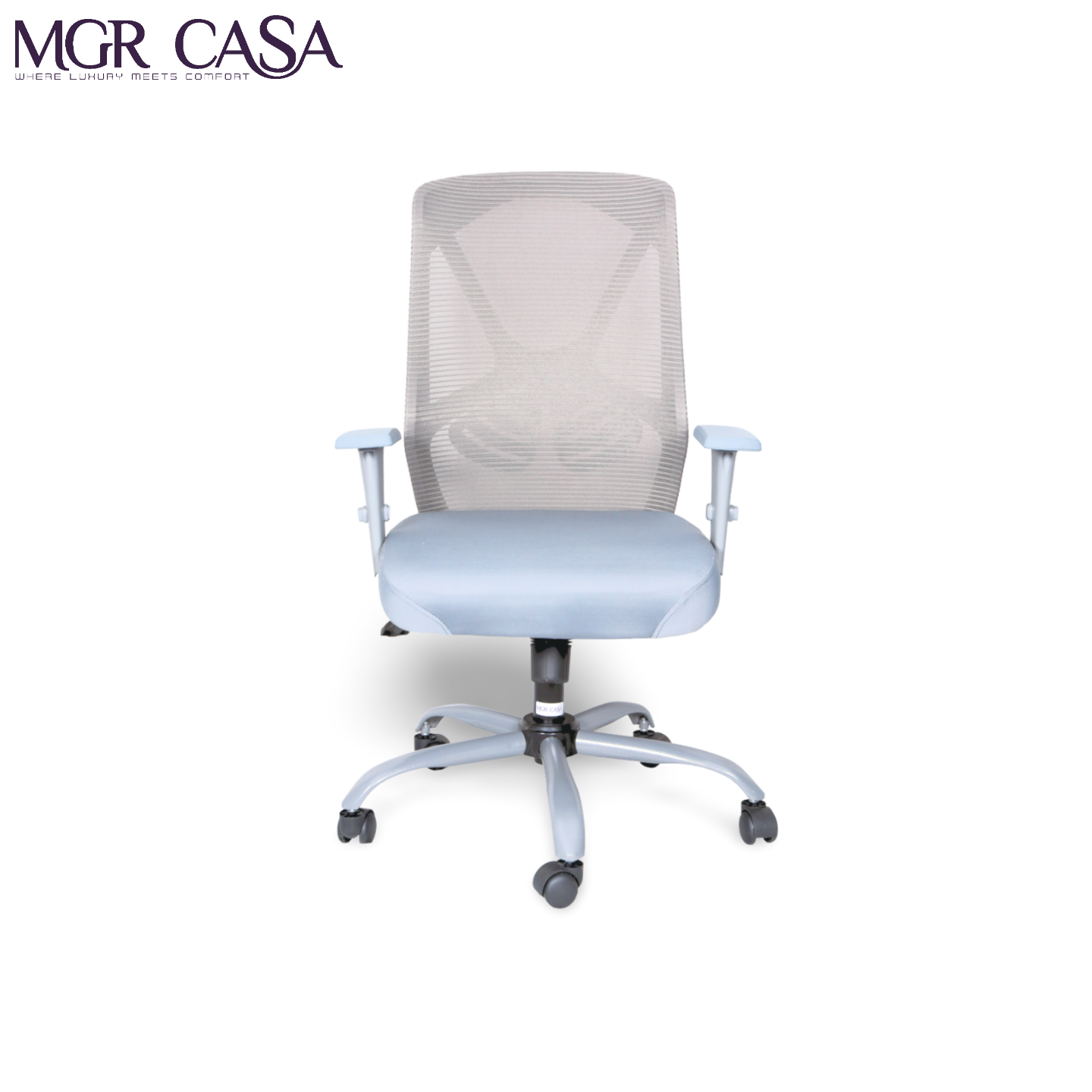 MGR YARIS GREY MID BACK MESH OFFICE CHAIR