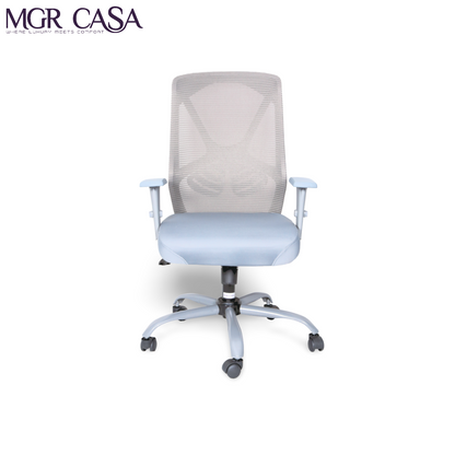 MGR YARIS GREY MID BACK MESH OFFICE CHAIR