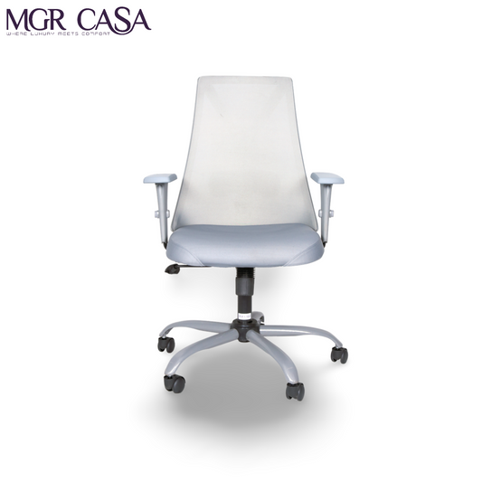 MGR LIBRA GREY MID BACK MESH OFFICE CHAIR