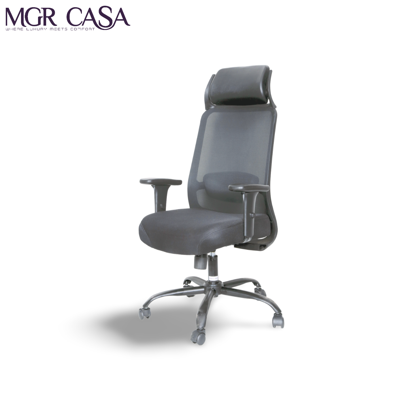 MGR ORION BLACK HIGH BACK MESH OFFICE CHAIR