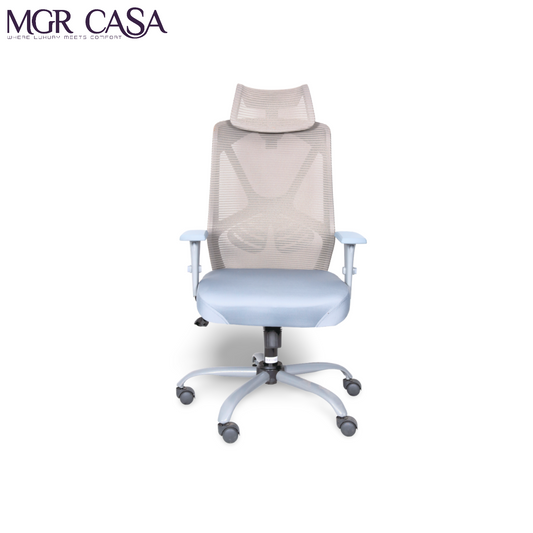 MGR YARIS GREY HIGH BACK MESH OFFICE CHAIR