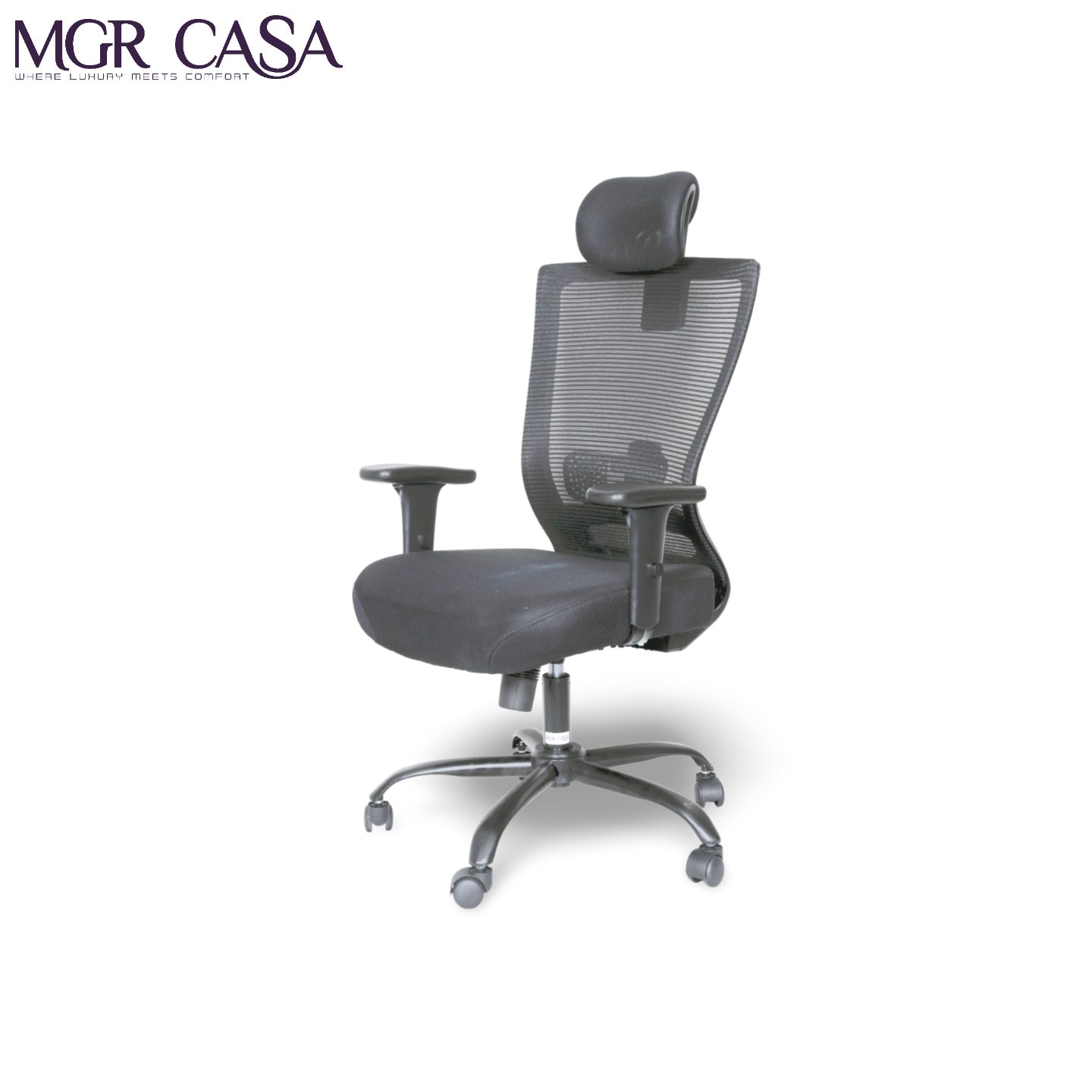 MGR MYSTIC BLACK HIGH BACK MESH OFFICE CHAIR