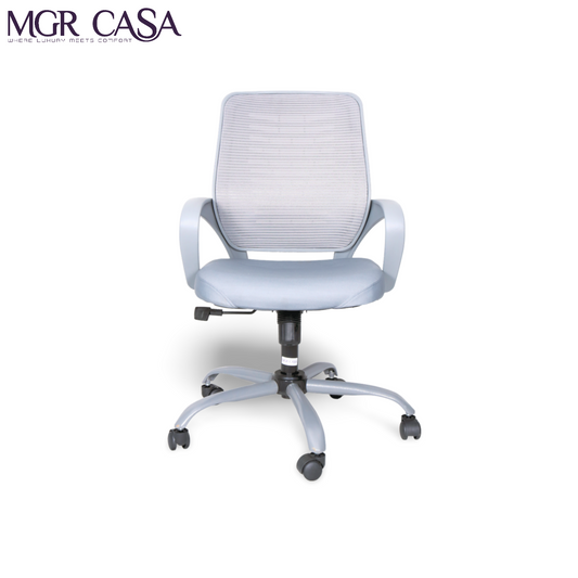 MGR 805 GREY MID BACK MESH OFFICE CHAIR