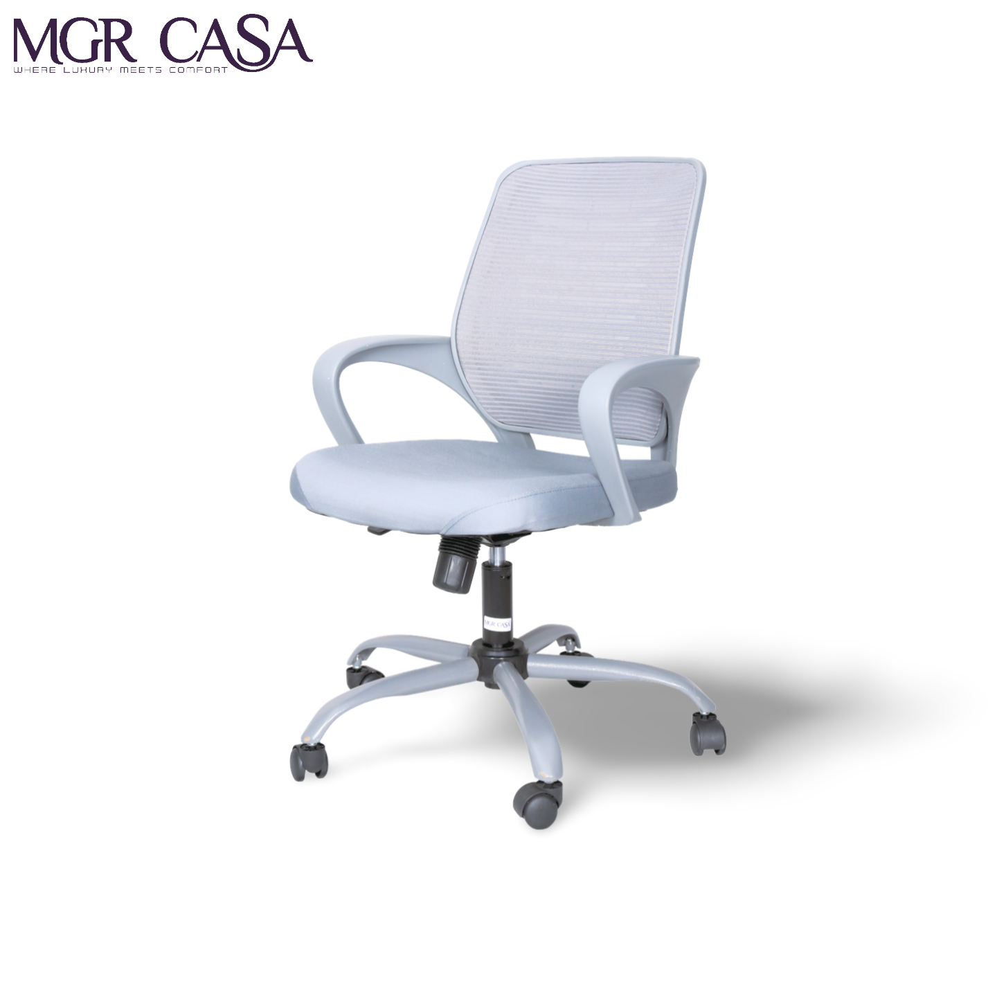 MGR 805 GREY MID BACK MESH OFFICE CHAIR
