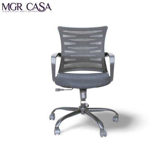 MGR ZIGZAG BLACK MID BACK MESH OFFICE CHAIR