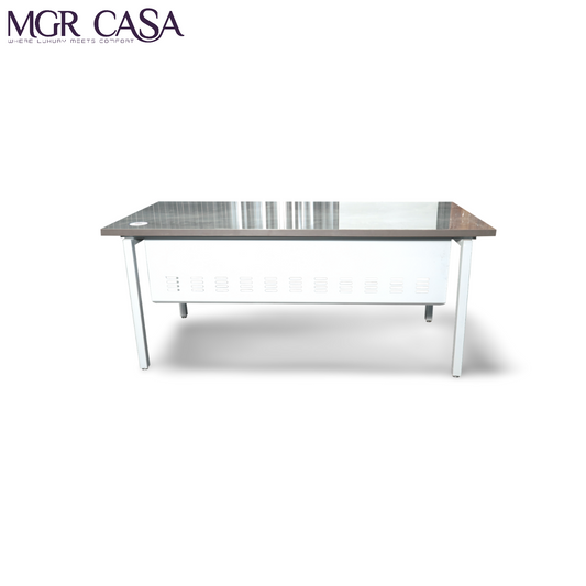MGR UV COATED ENGINEERING WOOD TOP, METAL FRAME SIZE CUSTUMIZABLE OFFICE TABLE