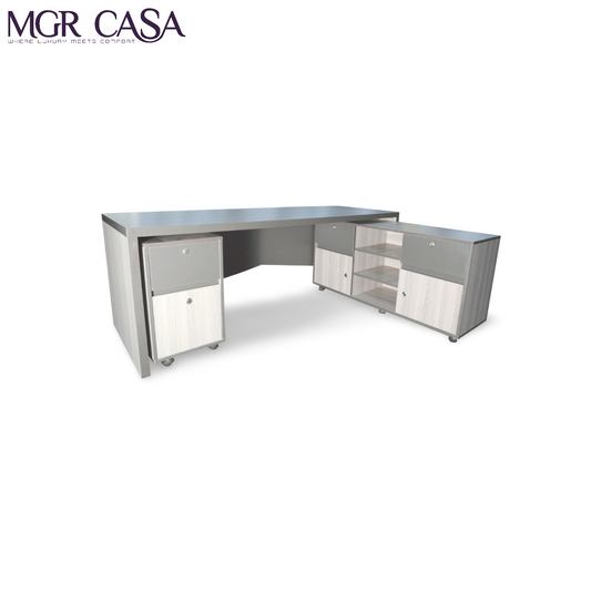MGR ENGINEERING WOOD SIZE CUSTUMIZABLE L SHAPE OFFICE TABLE