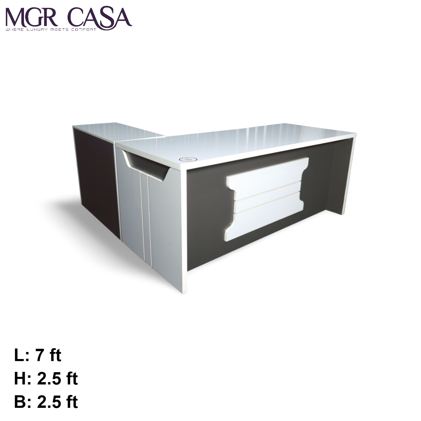 MGR UV COATED ENGINEERING WOOD FRAME SIZE CUSTUMIZABLE OFFICE TABLE