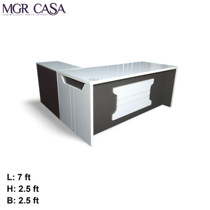 MGR UV COATED ENGINEERING WOOD FRAME SIZE CUSTUMIZABLE OFFICE TABLE
