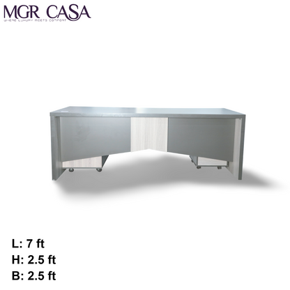 MGR ENGINEERING WOOD SIZE CUSTUMIZABLE L SHAPE OFFICE TABLE