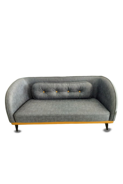 MGR New Shape Rexine Sofa In Grey Colour